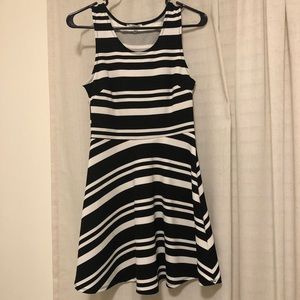 Black & White Stripe skater dress